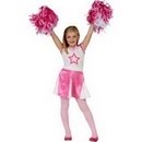 Déguisement pompom girl rose fille