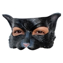 Demi-masque chat noir