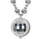 Collier argent boule Disco