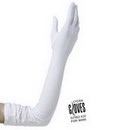 Gants longs blanc adulte