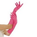 Gants longs roses fluo