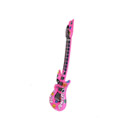 Guitare gonflable rose