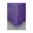 Jupe de table violette en plastique