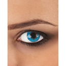 Lentilles de contact fantaisie bleues 3 tons adulte