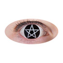 Lentilles de contact fantaisie croix satanique adulte Halloween