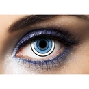 Lentilles de contact fantaisie spirale bleu et blanc adulte