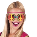 Lunettes hippie arc-en-ciel adulte