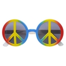 Lunettes hippie multicolore adulte