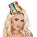 Mini chapeau multicolore femme