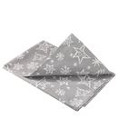 Nappe Christmas star gris