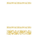 Nappe papier blanche et or