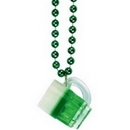 Collier chope à bière vert Saint-Patrick