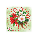 20 Serviettes fleurs d\'hiver Noël