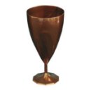 132 verres à eau design plastique rigide chocolat 25 cl