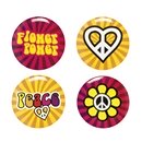 4 Pins Hippie Flower Power