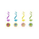 4 Suspensions spirales Fiesta 30 ans 60 cm