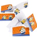 6 Invitations et Enveloppes Minions ™