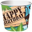 6 Petits pots anniversaire Safari aventure