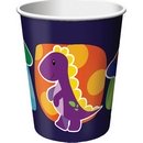 8 Gobelets anniversaire Petits dinosaures 25 cl