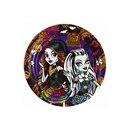 8 petites assiettes en carton Monster High™ 18 cm