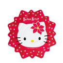 8 Petites assiettes Hello kitty™ Noël 21 cm