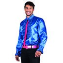 Chemise disco bleu homme