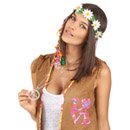 Collier hippie en métal Adulte