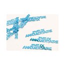 Confettis de table Joyeux Anniversaire turquoise