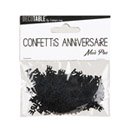 Confettis Joyeux anniversaire noir