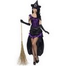 Déguisement sorcière violette sexy femme Halloween