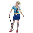 Déguisement zombie joueuse de hockey femme Halloween