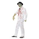 Déguisement gangster blanc zombie homme Halloween