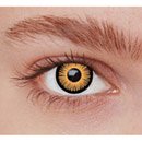 Lentilles de contact fantaisie noir et orange adulte