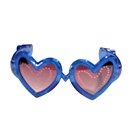 Lunettes coeur bleue LED