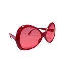 Lunettes disco adulte rouge