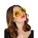 Lunettes hippies jaunes