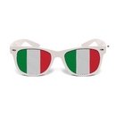 Lunettes humoristiques blanches Italie