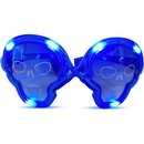 Lunettes lumineuses bleues tête de mort