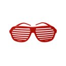 Lunettes rayées rouges