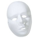 Masque blanc à décorer homme