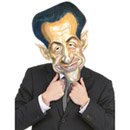 Masque en carton Nicolas Sarkozy adulte