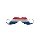 Moustache supporter Pays-Bas adulte