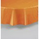 Nappe ronde orange en plastique