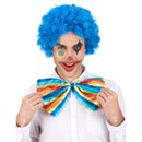 Perruque clown afro bleue adulte - 120g