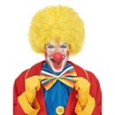 Perruque clown afro jaune adulte - 160g