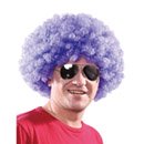 Perruque clown afro violette adulte - 160g