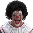 Perruque clown noire adulte