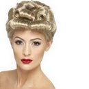 Perruque courte blonde vintage femme