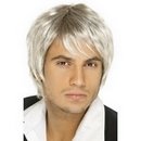 Perruque boys band blonde homme