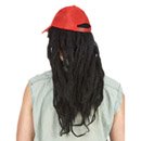 Perruque longue avec dreadlocks homme